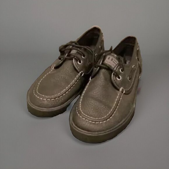 Nautica Spinnaker Black Loafer Shoes Boys Size 5 EXCELLENT CONDITION - Picture 1 of 7